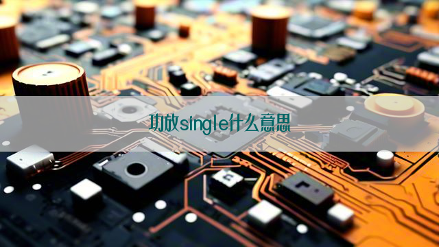 功放single什么意思