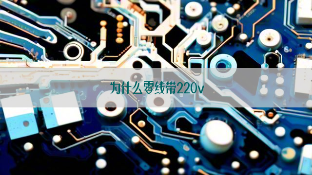 为什么零线带220v