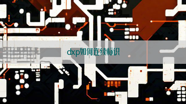 dxp如何连续标识