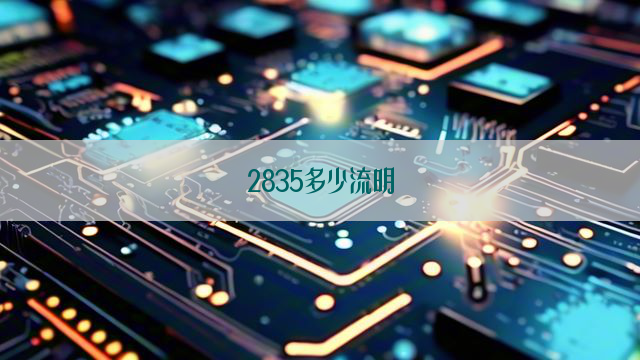 2835多少流明