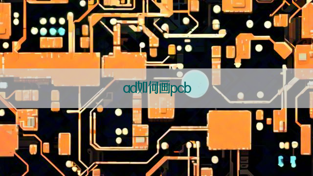 ad如何画pcb