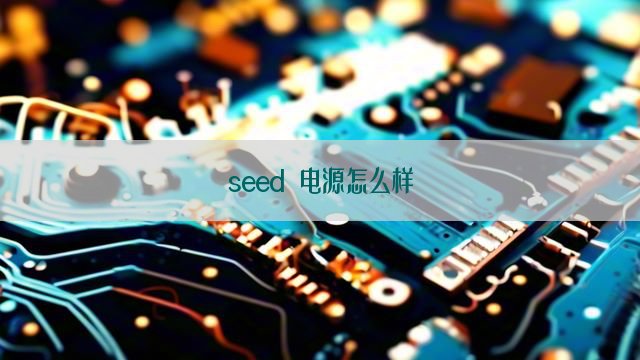 seed 电源怎么样