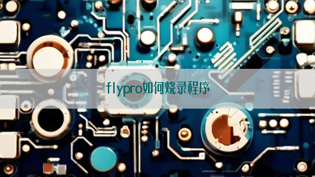 flypro如何烧录程序